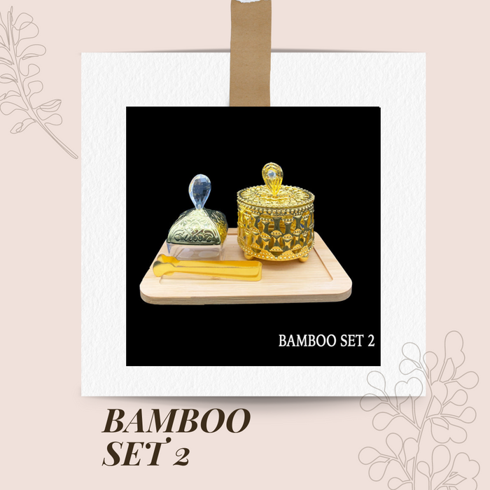 Bamboo Set(2) Bakhoor Burners