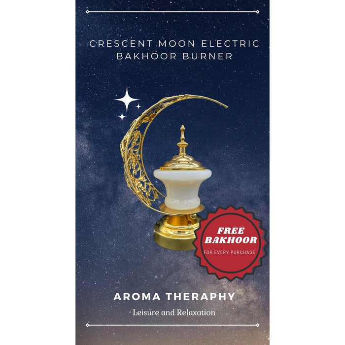 Electric Tower Crescent Moon Bakhoor Burner