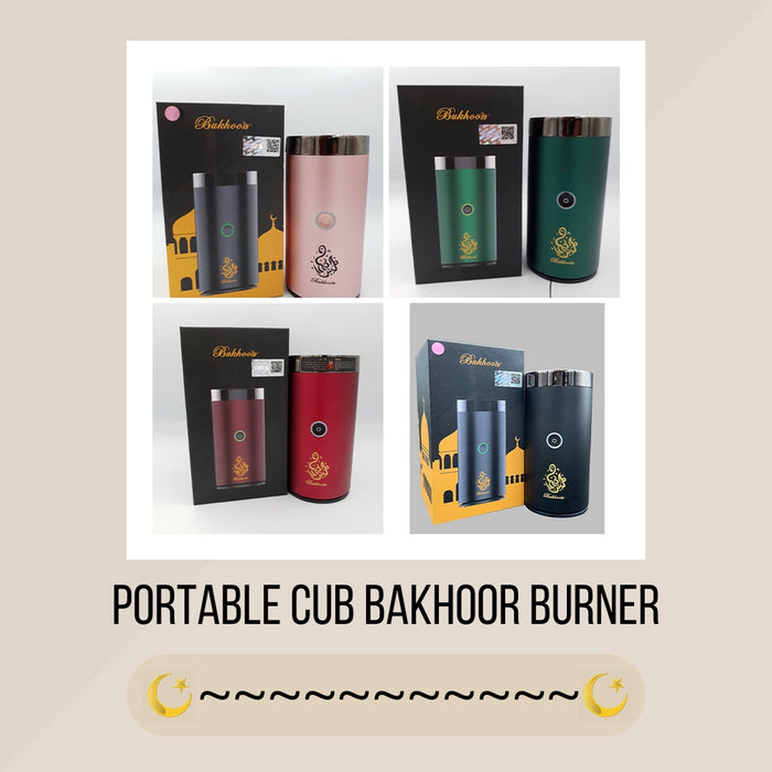 Maroon Portable Cup Bakhoor E-Burner