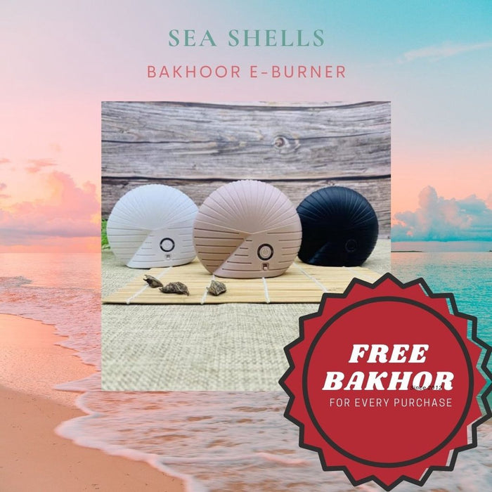 White Sea shell Bakhoor E-Burner