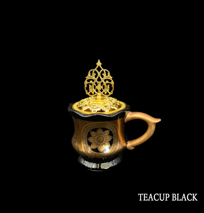 Black Tea Cup Bakhoor Burners